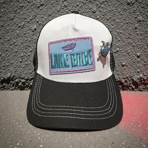 Women's Lake Babe Black and White Trucker Hat